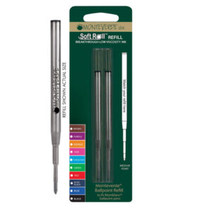 Blister 2 refill per SFERA Montblanc NERO PUNTA MEDIA