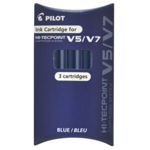 SET 3 REFILL ROLLER HI-TECPOINT V5-V7 RICARICABILE BLU BEGREEN PILOT