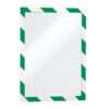 Cornice adesiva Duraframe Security A4 21x29,7cm verde-bianco DURABLE