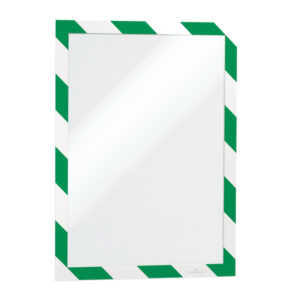 Cornice adesiva Duraframe Security A4 21x29,7cm verde-bianco DURABLE