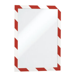 Cornice adesiva Duraframe Security A4 21x29,7cm rosso-bianco DURABLE