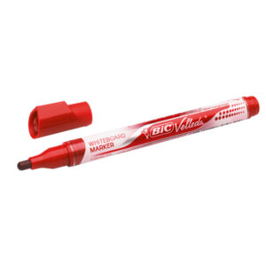 MARCATORI P.TONDA Whiteboard VELLEDA Liquid Ink Pocket BIC ROSSO