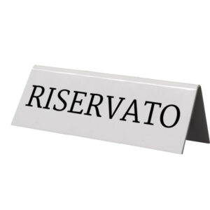 SET 5 'RISERVATO' PER I TAVOLI Securit