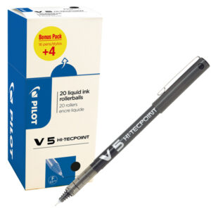 Value pack 16+4 roller Hi-Tecpoint V5 0,5mm nero Pilot