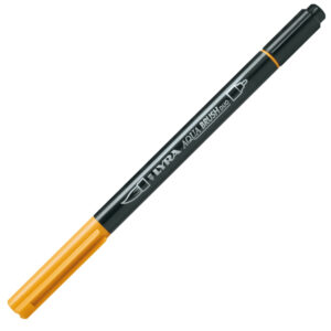 Pennarello a 2 punte AQUA BRUSH DUO giallo di cadmio scuro LYRA