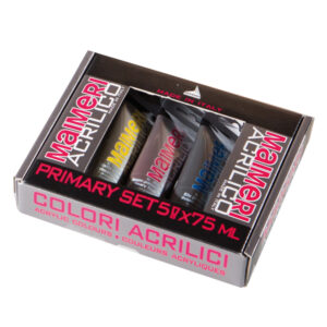 Colori acrilici Primary Set 5 tubetti da 75ml Maimeri