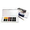 Acquerelli AQUAFINE Scatola in Plastica POCKET 12 godet+pennello Daler Rowney