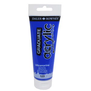 Colore acrilico fine Graduate tubo 120 ml blu oltremare Daler Rowney