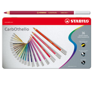 Astuccio metallo 36 CarbOthello colori assortiti Stabilo