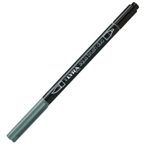 Pennarello a 2 punte AQUA BRUSH DUO grigio medio freddo LYRA L6520097