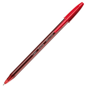 Scatola 20 penna sfera con cappuccio Cristal Exact 0.7mm rosso BIC