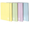 Cartella 3 lembi c/elast. dorso 1cm colori assortiti Pastel One Color Blasetti