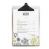 Porta MenU' in metallo A4-33,2x22,8cm con clip