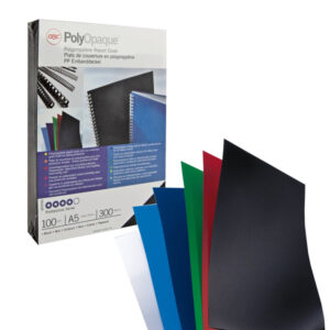 100 COPERTINE POLYOPAQUE A4 300MIC NERO PPL