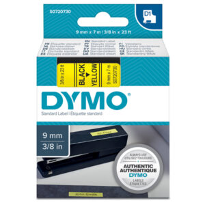 NASTRO DYMO TIPO D1 (9MMX7M) NERO/GIALLO 409180