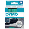 NASTRO DYMO TIPO D1 (9MMX7M) NERO/VERDE 409190