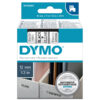 NASTRO DYMO TIPO D1 (12MMX7M) NERO/TRASPARENTE 450100