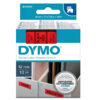 NASTRO DYMO TIPO D1 (12MMX7M) NERO/ROSSO 450170