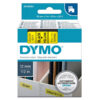 NASTRO DYMO TIPO D1 (12MMX7M) NERO/GIALLO 450180