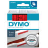 NASTRO DYMO TIPO D1 (19MMX7MT) NERO/ROSSO 458070