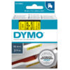 NASTRO DYMO TIPO D1 (19MMX7MT) NERO/GIALLO 458080