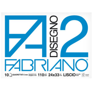 ALBUM P.M. FABRIANO2 (24X33CM) 10FG 110GR QUADRETTO 5MM