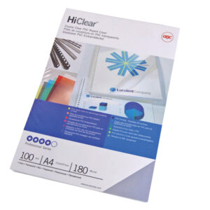 100 COPERTINE HI-CLEAR 300MIC A4 TRASPARENTE NEUTRO