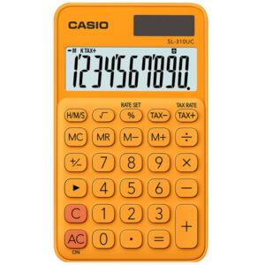 Calcolatrice tascabile SL-310UC arancio CASIO