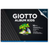 Album Kids cartoncino nero 5+ f.to A4 220gr 10fg Giotto