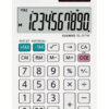 Calcolatrice da tavolo EL 377W , 10 cifre, doppia alimentazione, bianca