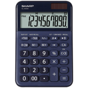 Calcolatrice da tavolo, EL M335 10 cifre, colore blu
