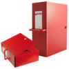 scatola archivio big 200 250x350mm rosso c/maniglia sei rota