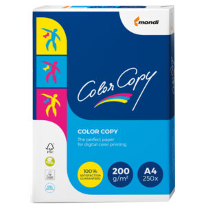 carta bianca color copy a4 210x297mm 200gr 250fg mondi