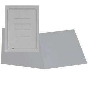 100 cartelline semplici grigio c/stampa 145gr