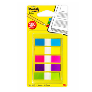 miniset 100 post-it index 683-5cbeu formato mini