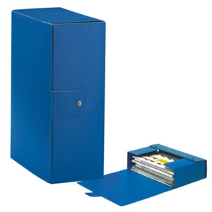 scatola progetto c32 25x35cm dorso 12 blu esselte