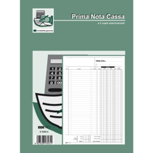 blocco prima nota cassa entrate/uscite/iva 50/50 fogli autoric. 31x21 e5356a