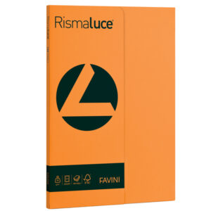 carta rismaluce small a4 90gr 100fg arancio 56 favini