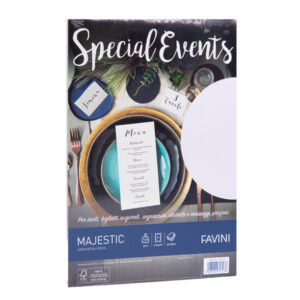 carta metallizzata special events a4 20fg 120gr bianco favini