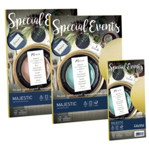 carta metallizzata special events a4 20fg 120gr azzurro favini