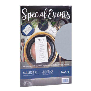 carta metallizzata special events a4 10fg 250gr argento favini