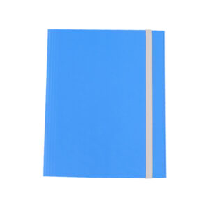 cartellina 3 lembi c/elastico fibrone 27x37cm azzurro 75 cdg