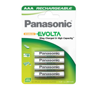 blister 4 pile ministilo ricaricabili aaa 1,2v infinium panasonic