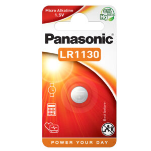 micropila a pastiglia lr1130 alcalina 1,5v panasonic