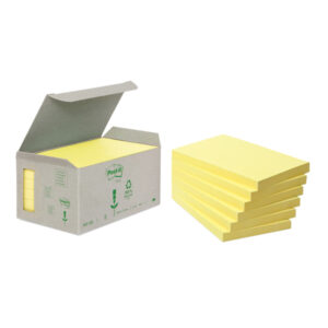 blocco 100foglietti post-it notes green 76x127mm 655-1b giallo