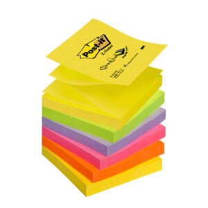 blocco post-it super sticky z-notes 76x76mm 100fg r330-nr neon