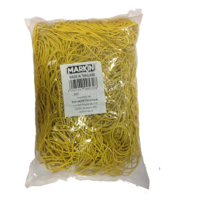 elastico gomma giallo d100 sacco da 1kg markin