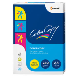 carta bianca color copy a4 210x297mm 280gr 150fg mondi