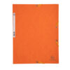 cartella con elastico 24x32cm arancio cartoncino lustre' 425gr