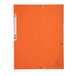 cartella con elastico 24x32cm arancio cartoncino lustre' 425gr